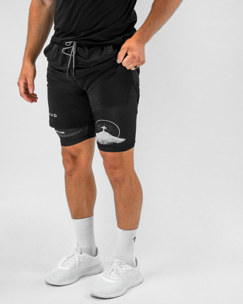 John 3:16 Hill Cross Performance Shorts