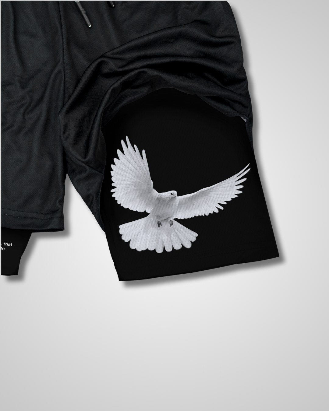 John 3:16 White Dove Performance Shorts