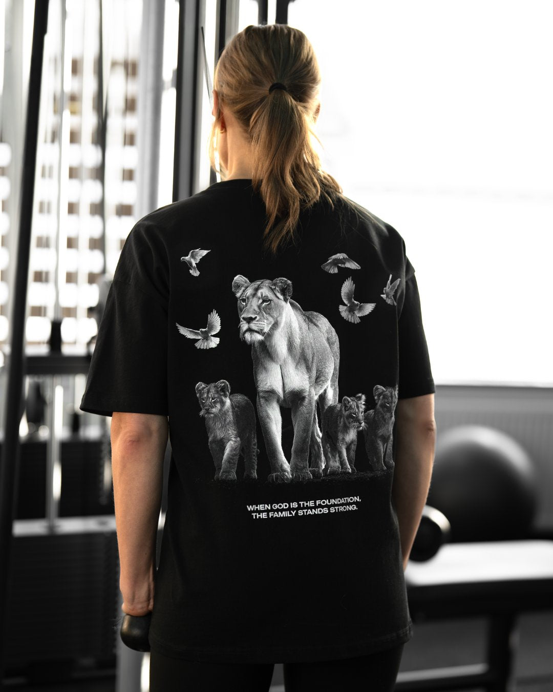 ’Foundation of Faith’ Women’s Oversized T-Shirt