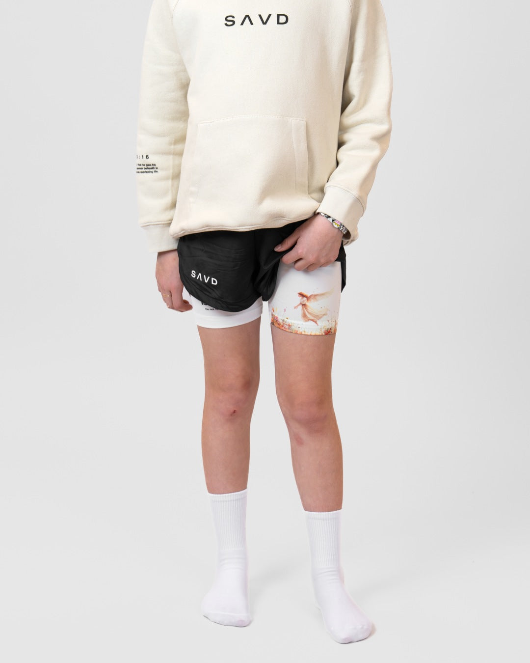 Isaiah 41:10 'Protected in Bloom' Girls Performance Shorts