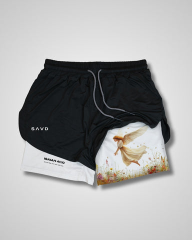 Isaiah 41:10 'Protected in Bloom' Girls Performance Shorts