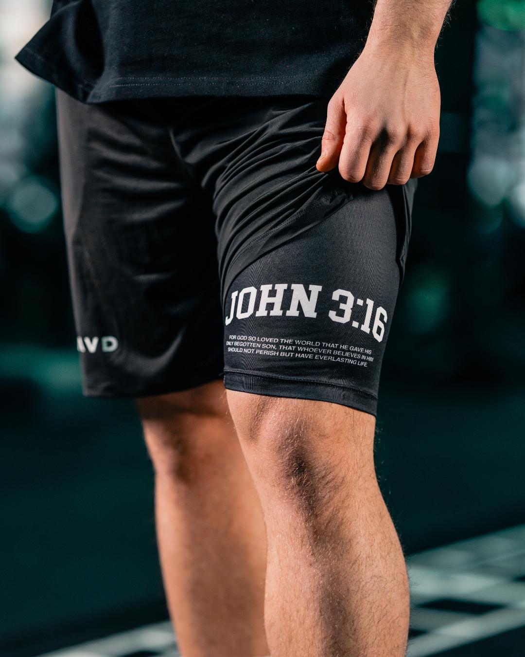 John 3:16 ’Varsity Scripture’ Men’s Performance Shorts