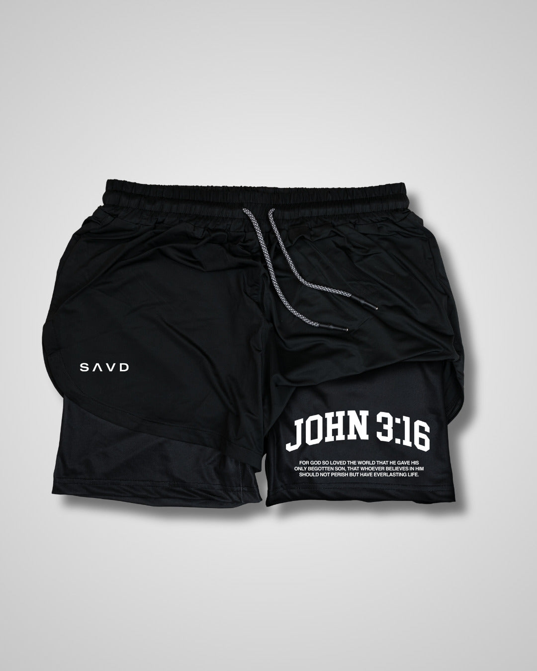 John 3:16 ’College Scripture’ Women’s Performance Shorts