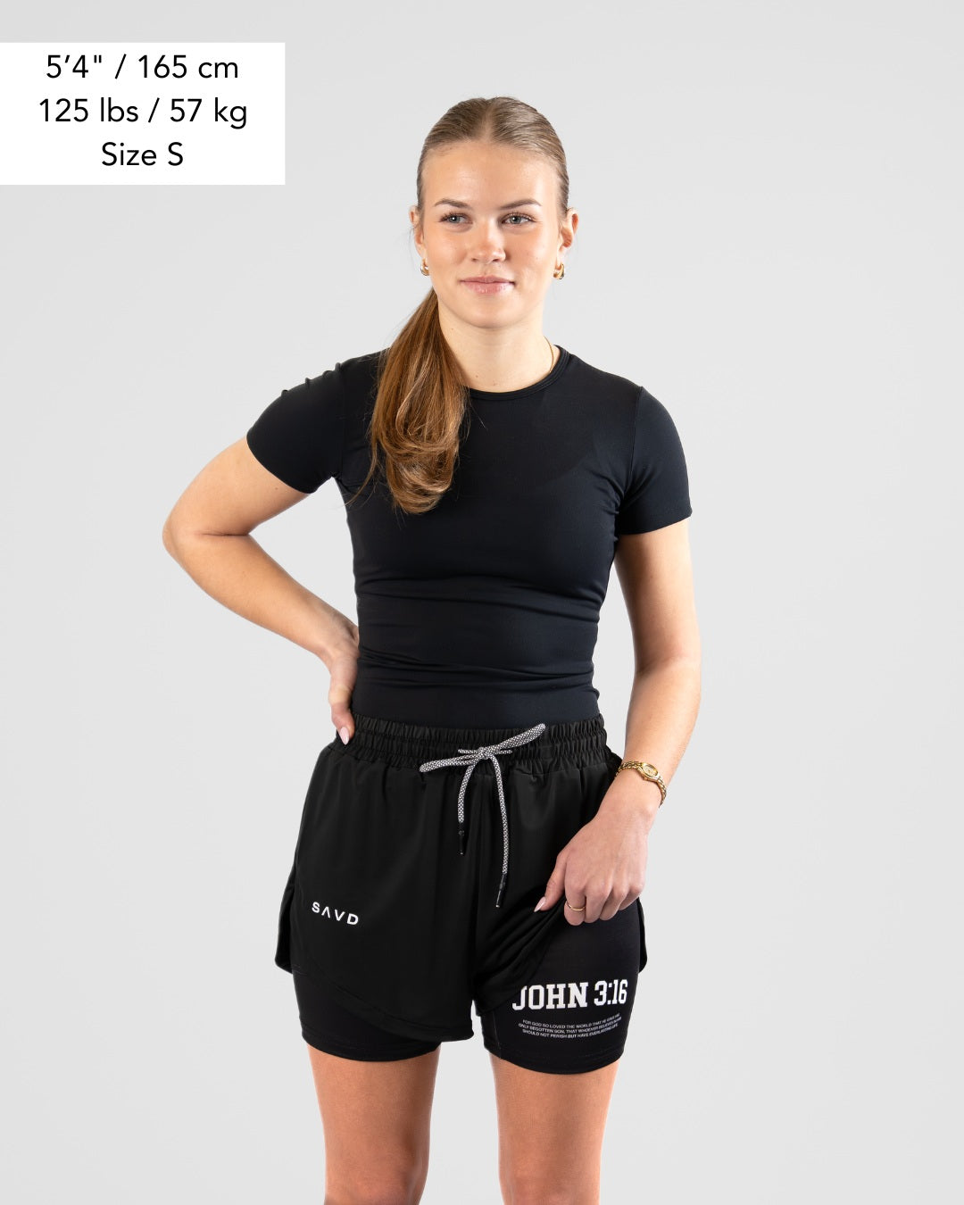 John 3:16 ’College Scripture’ Women’s Performance Shorts