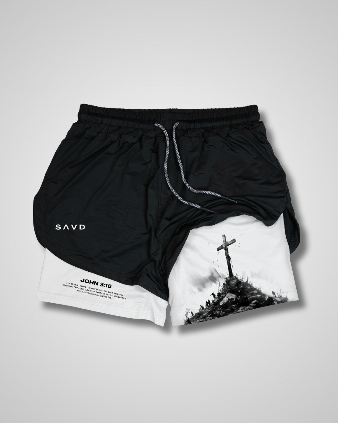 John 3:16 'The Cross' Women's Performance Shorts