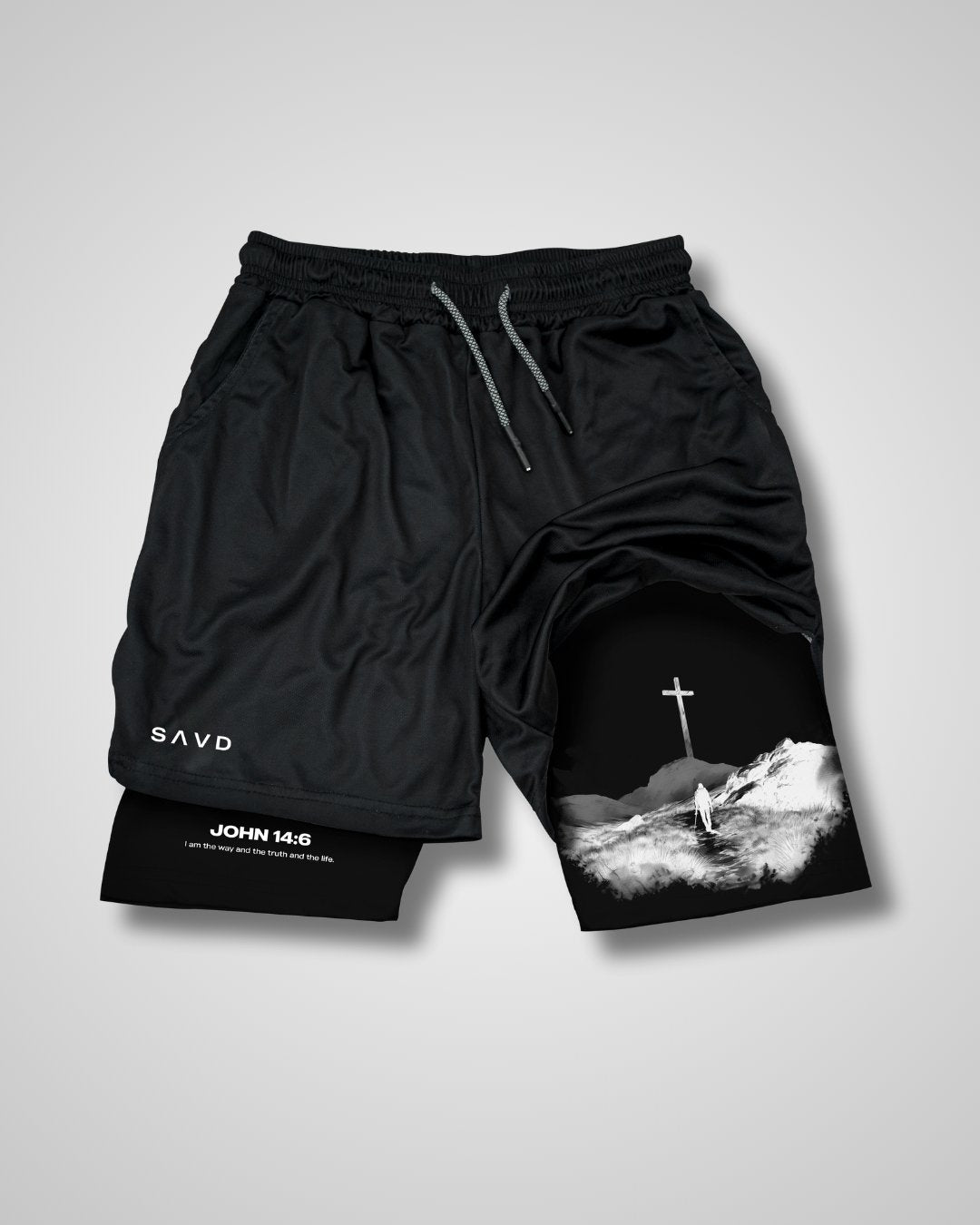 John 14:6 Cross Performance Shorts