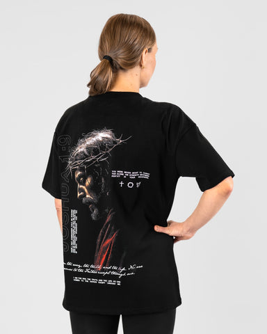 Joshua 1:9 'Never Alone' Women’s Oversized T-Shirt