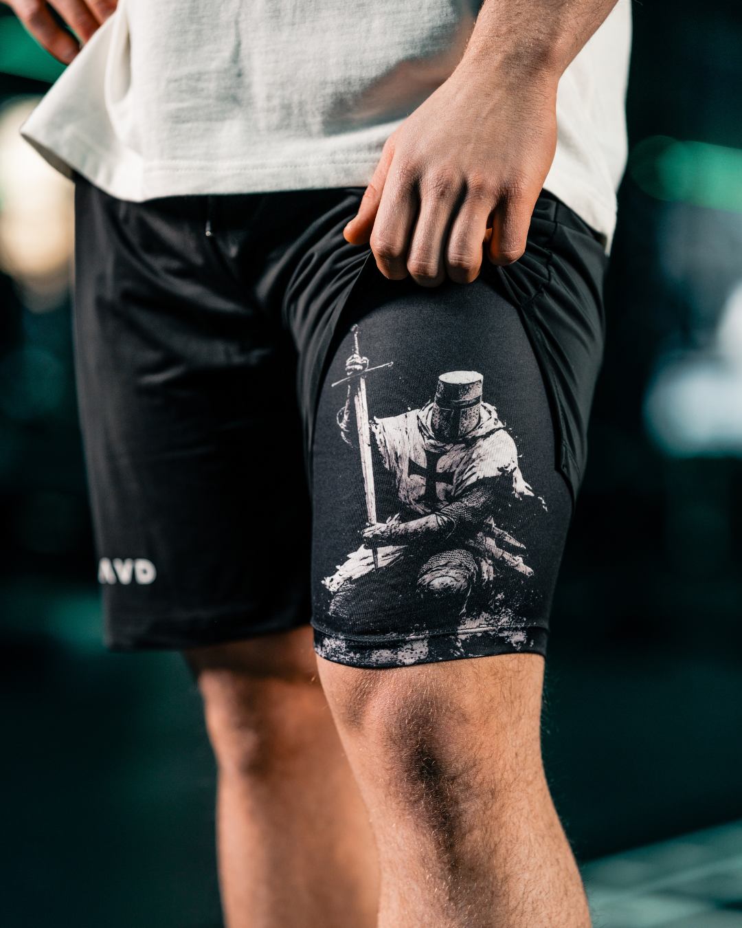 Joshua 1:9 ’Sword of Courage’ Men’s Performance Shorts