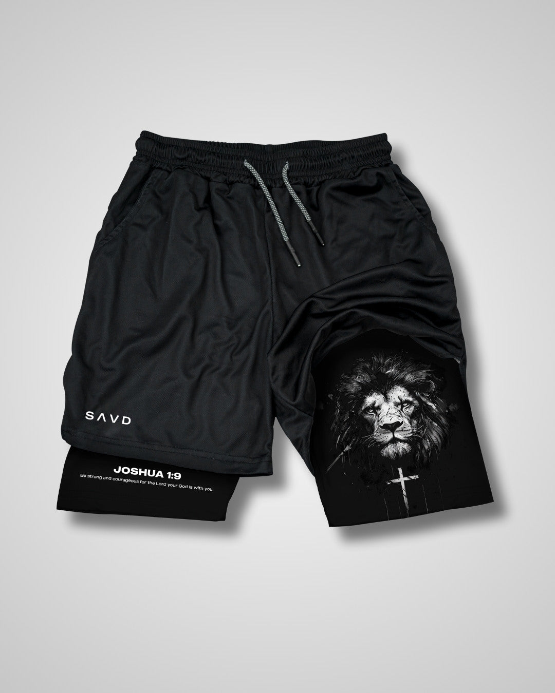 Joshua 1:9 'Lion' Youth Performance Shorts