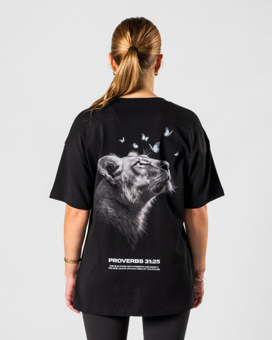 Proverbs 31:25 ’Clothed in Strength’ Women’s Oversized T-Shirt