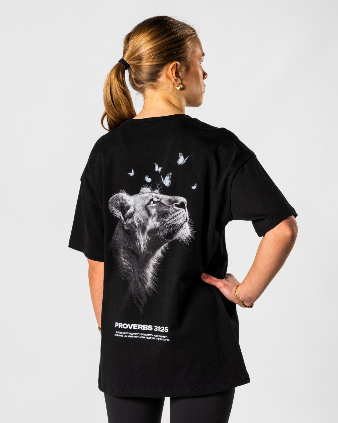 Proverbs 31:25 ’Clothed in Strength’ Women’s Oversized T-Shirt