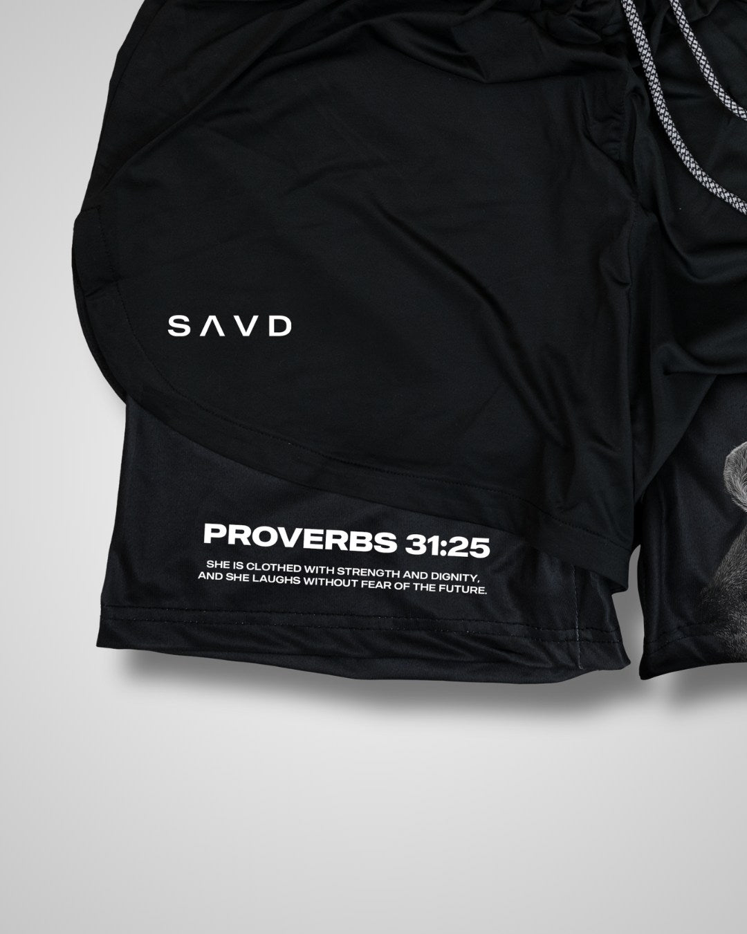 Proverbs 31:25 ’Clothed in Strength’ Women’s Performance Shorts