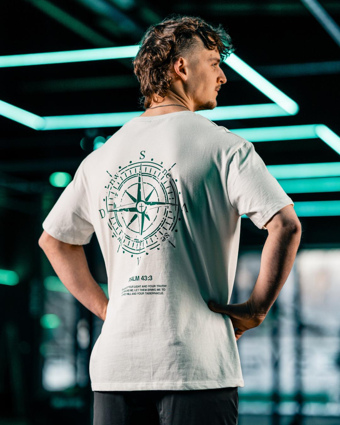 Psalm 43:3 ’Lead Me’ Men’s Oversized T-Shirt