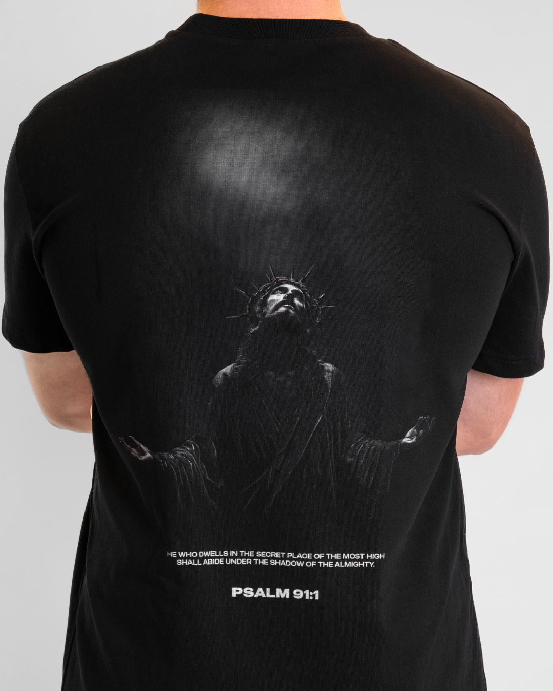 Psalm 91:1 In His Shadow Oversized T-Shirt