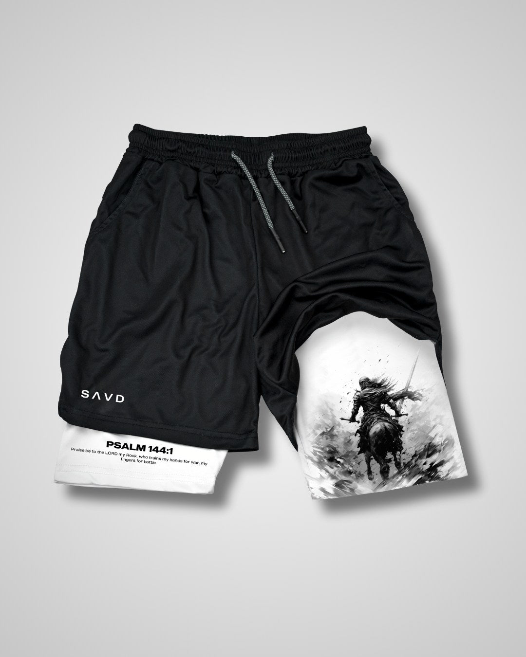 Psalm 144:1 Warrior Performance Shorts