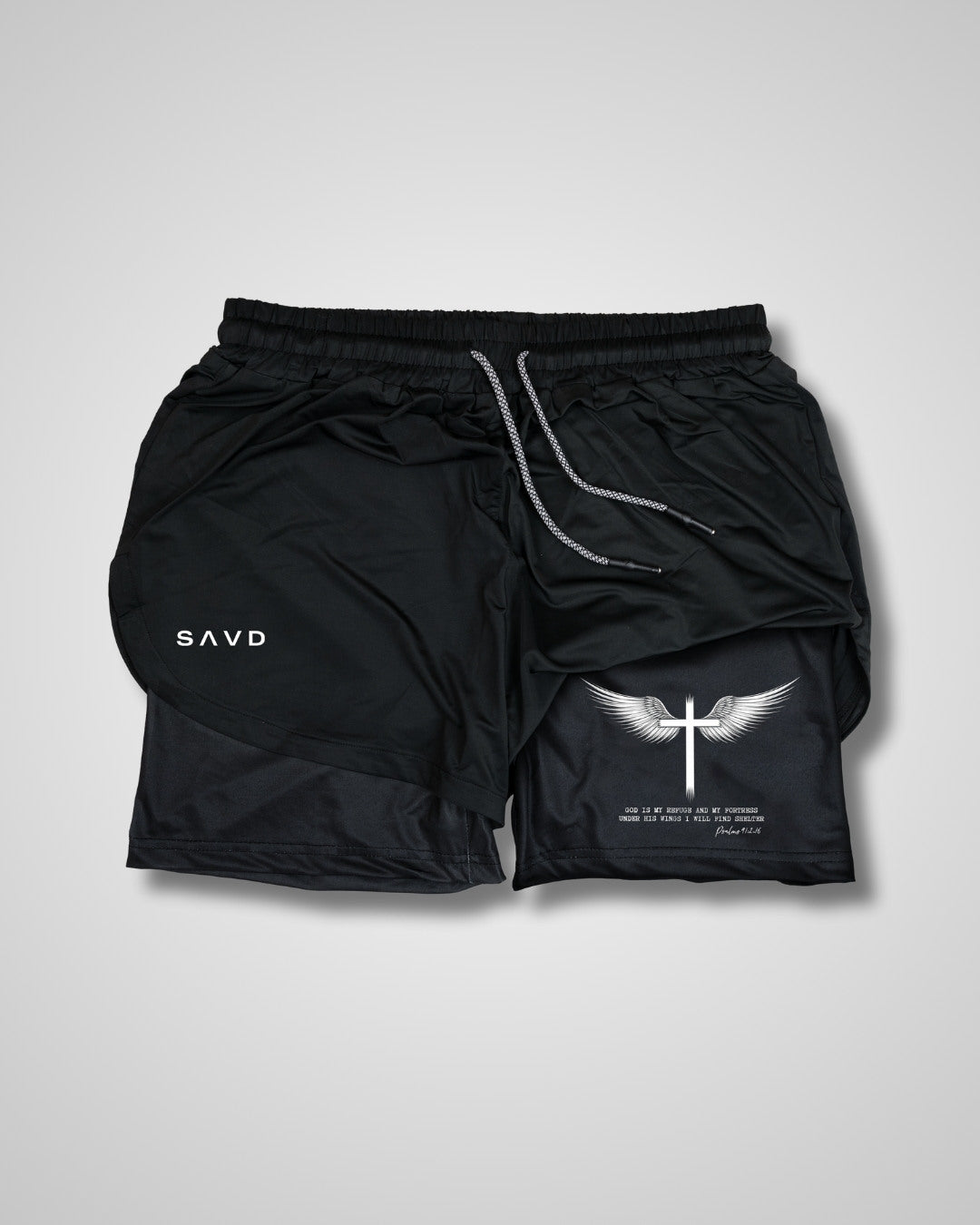 Psalms 91:2 'Wings of Protection' Women's Performance Shorts