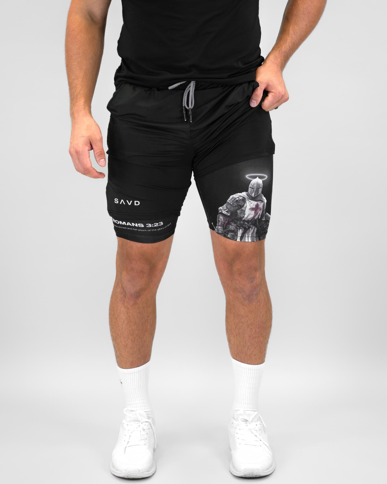 Romans 3:23 Knights Templar Performance Shorts