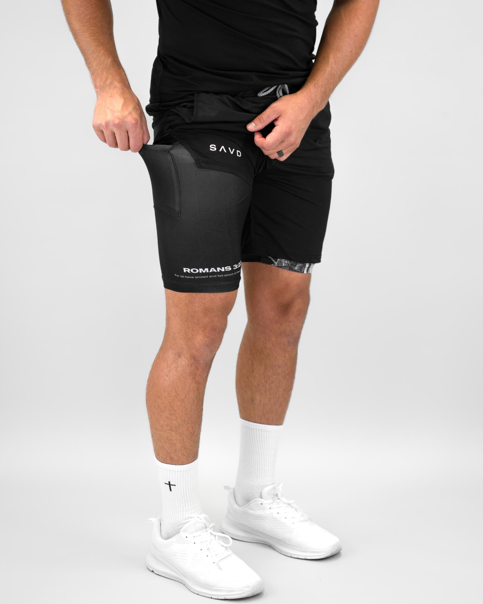 Romans 3:23 Knights Templar Performance Shorts