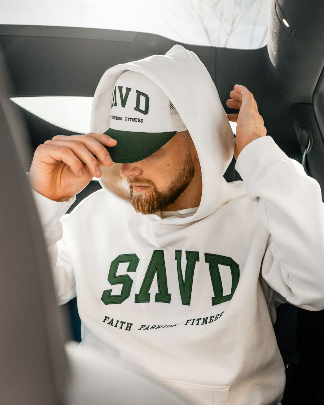 SAVD College Snapback White