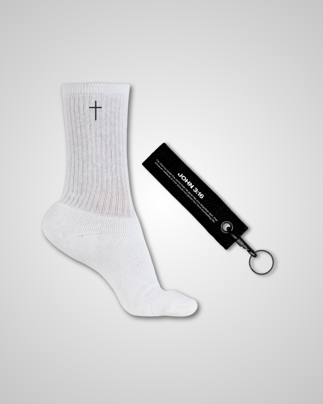 Christian Performance Socks + Keychain