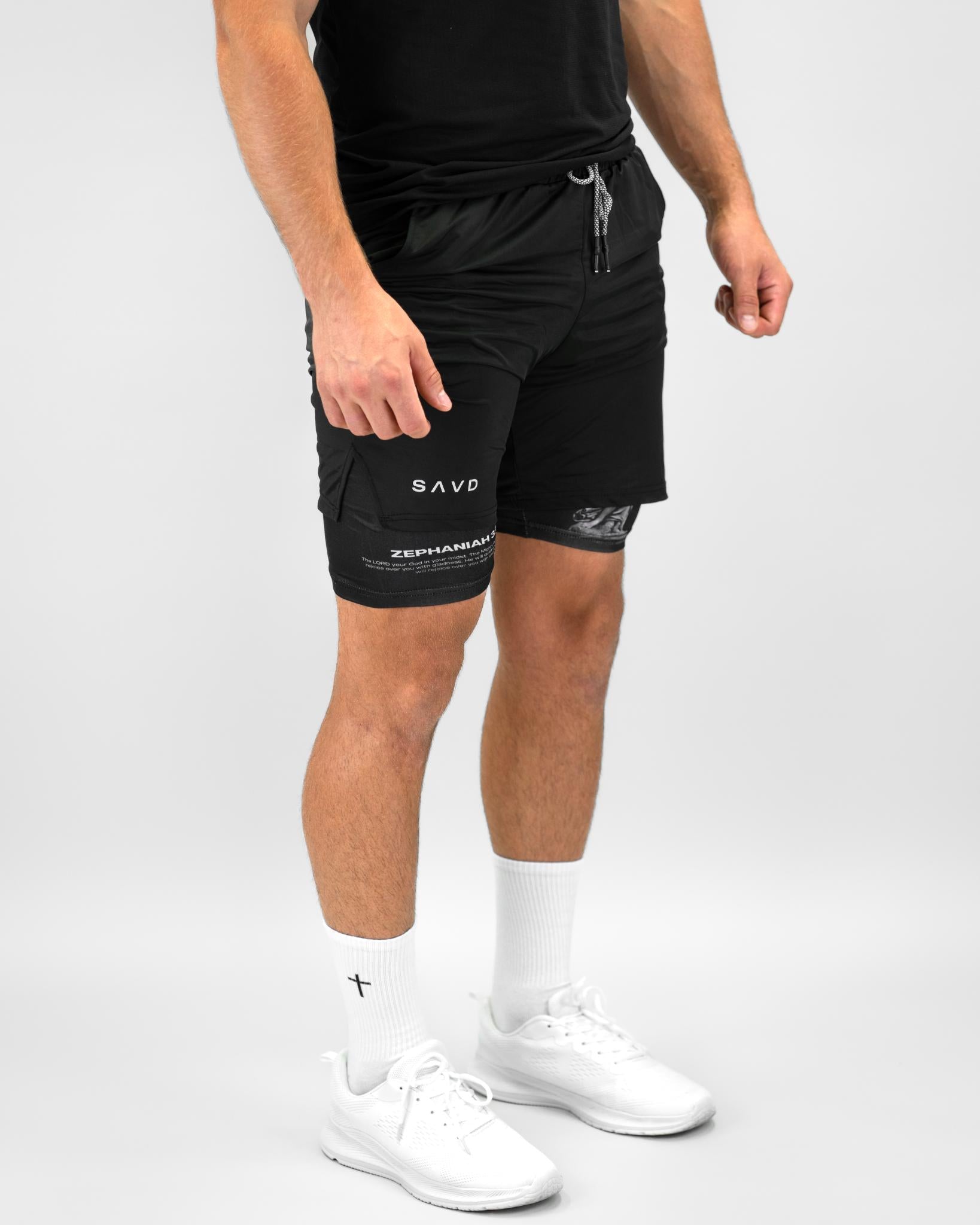 Zephaniah 3:17 Mighty Protector Performance Shorts