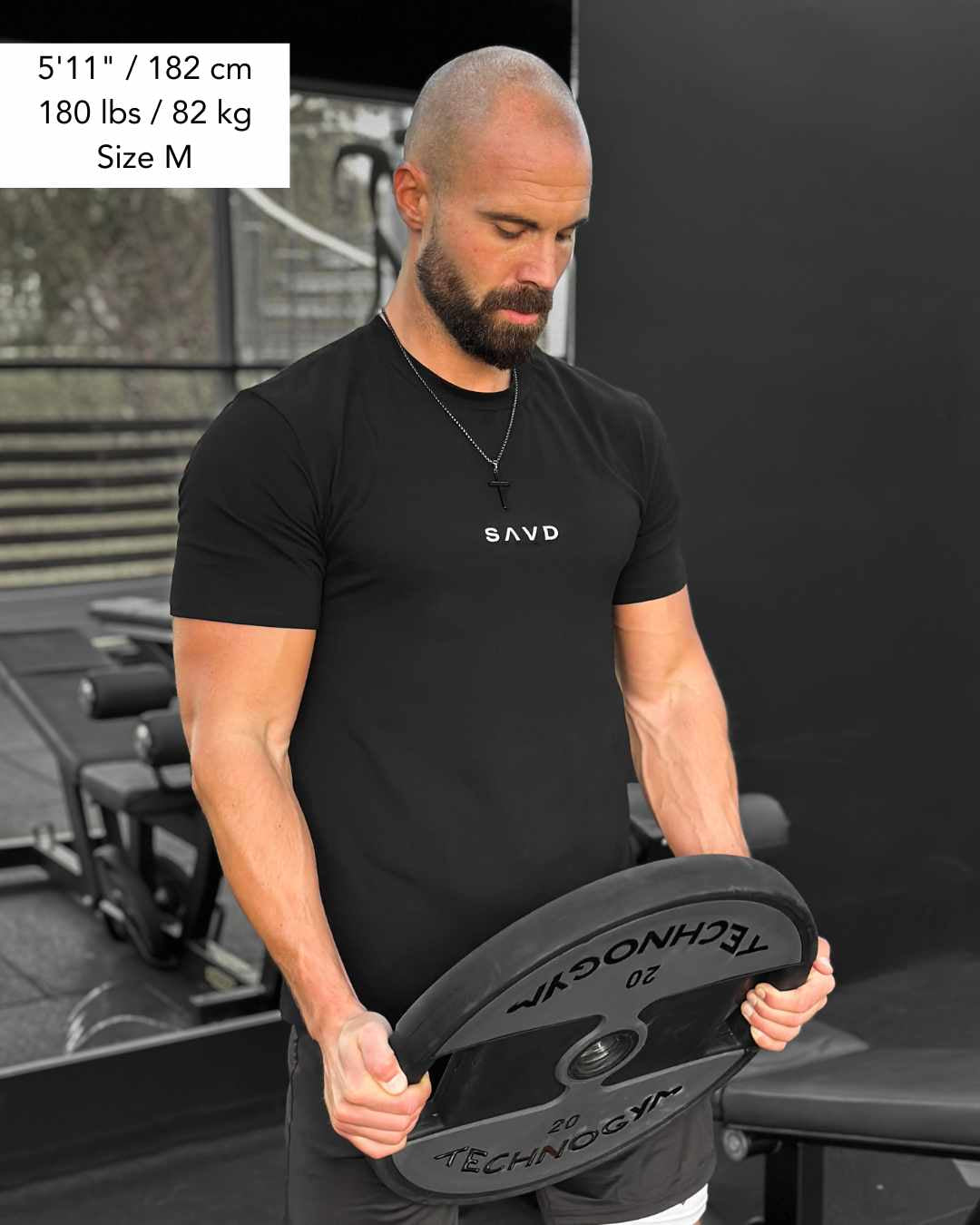 Camiseta de rendimiento SAVD - Negra