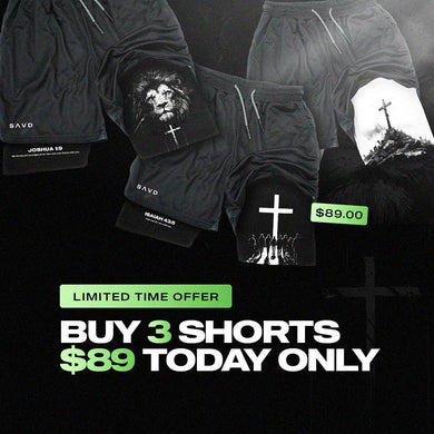 Faith-Inspired Performance Men Shorts