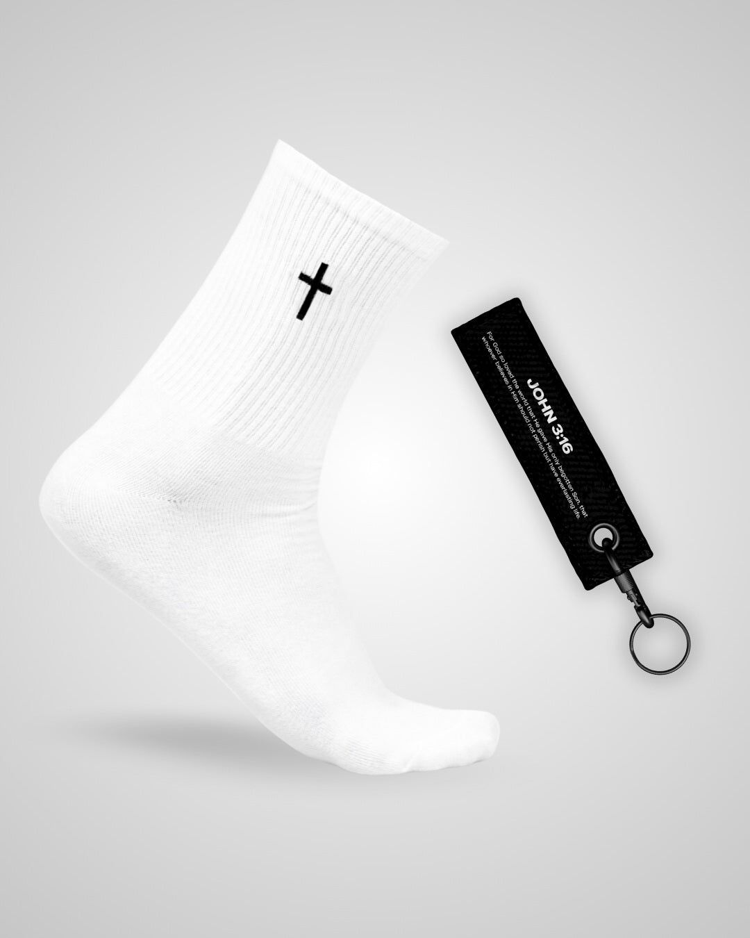 Christian Performance Socks + Keychain