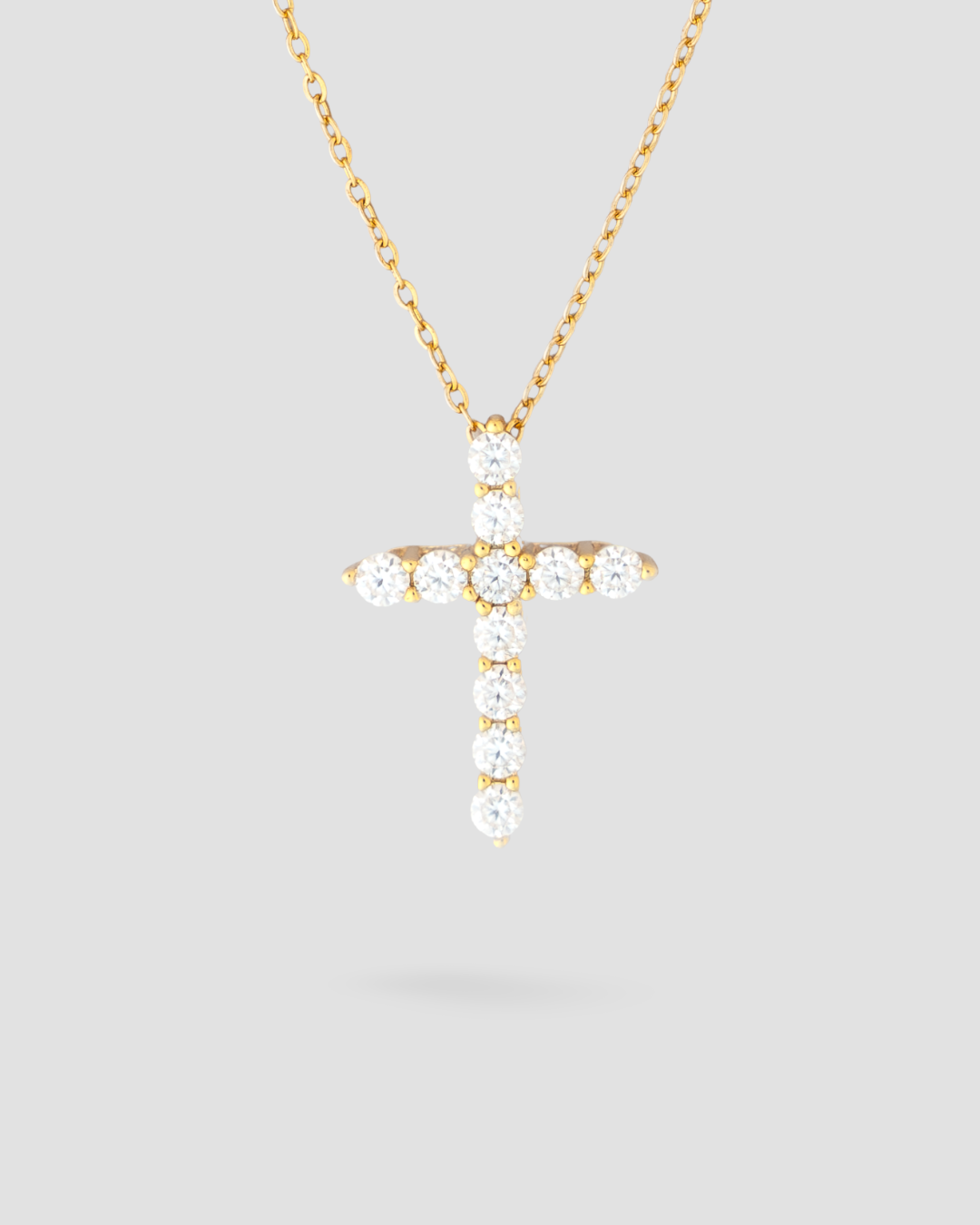 Women's Moissanite Cross Necklace