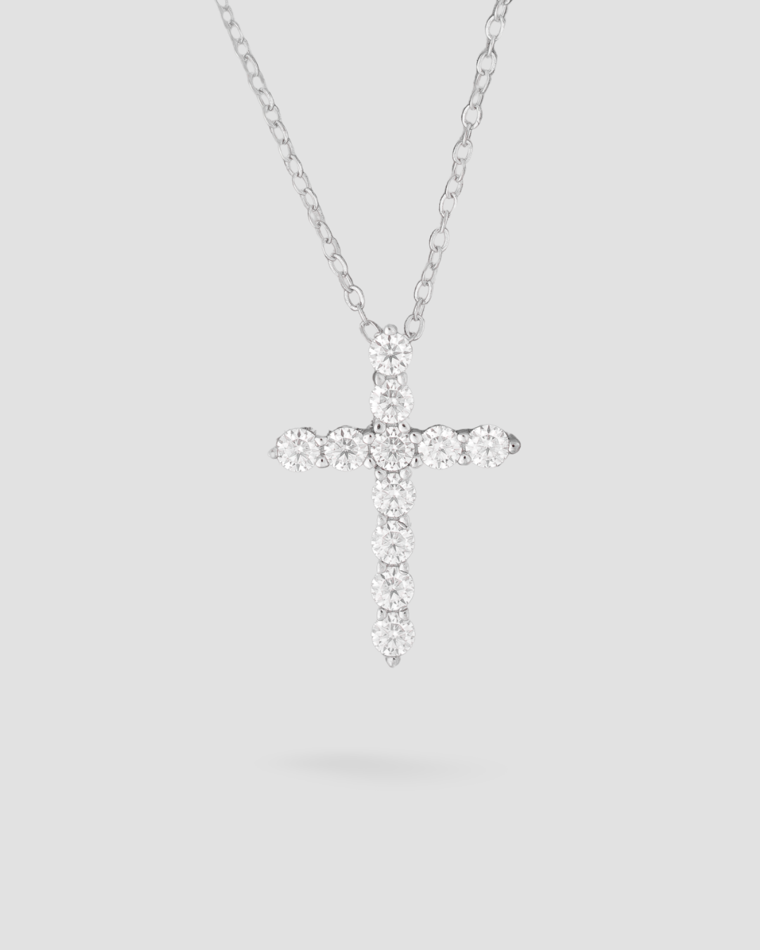 Women's Moissanite Cross Necklace